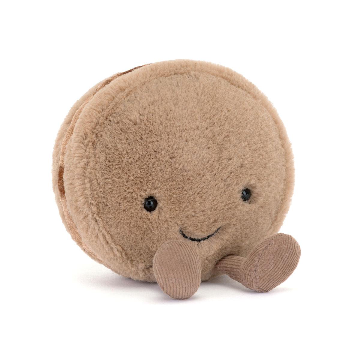 Jellycat gosedjur, Food bake, Amuseables Mona Macaron Choklad - 12 cm