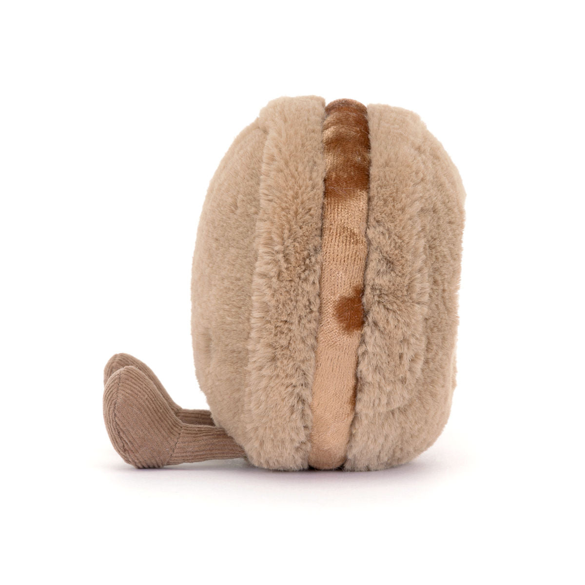 Jellycat gosedjur, Food bake, Amuseables Mona Macaron Choklad - 12 cm