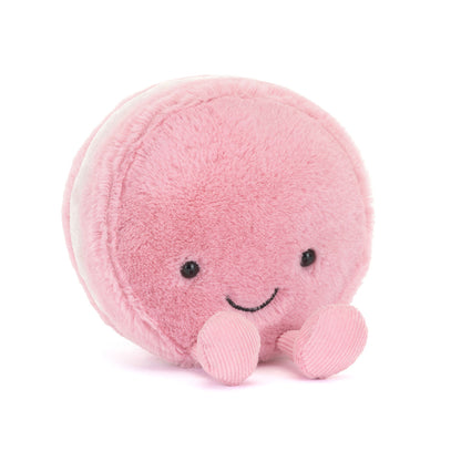 Jellycat gosedjur, Food bake, Amuseables Mia Macaron jordgubb - 12 cm