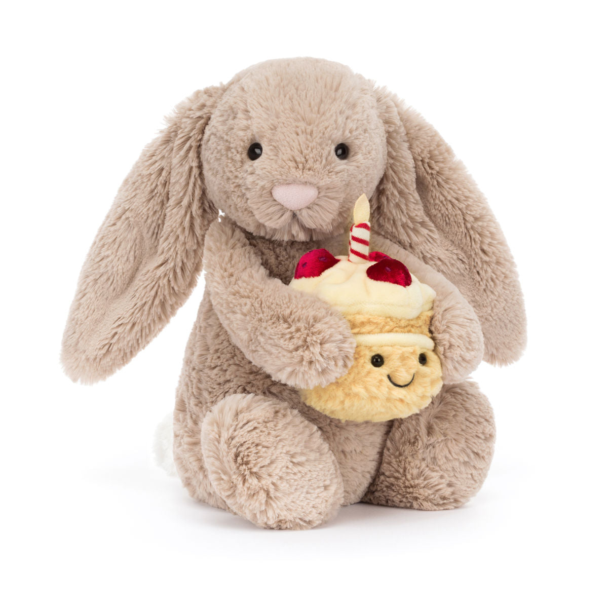 Jellycat gosedjur, Bashful birthday kanin med tårta - 31 cm