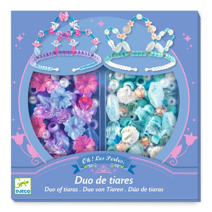 Djeco Pärlor, blått diadem