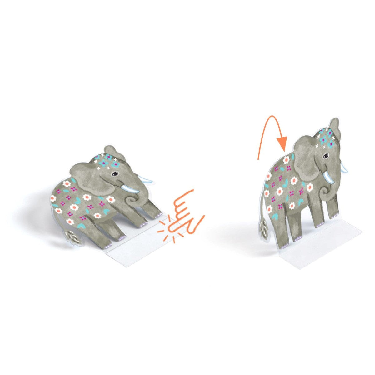 Djeco Kreativa stående klistermärken, djur