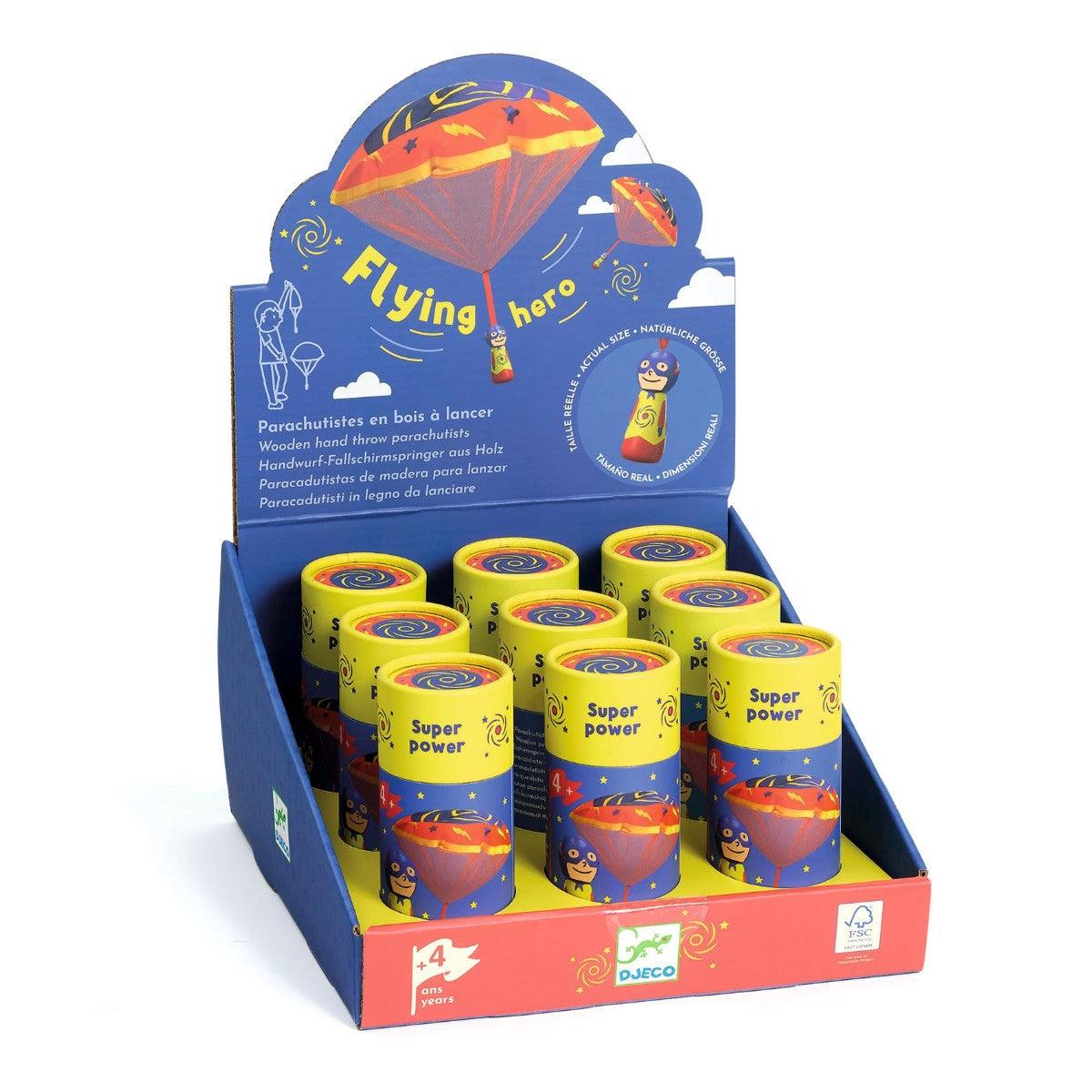 Djeco Fallskärmshoppare, flygande hjältar – ass.