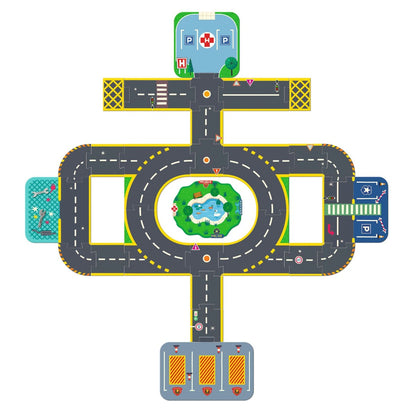 Crazy Motors, vägpussel Stad - 33 bitar