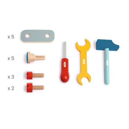 Djeco aktivitet i trä, Bricotoo, Verktygsbänk