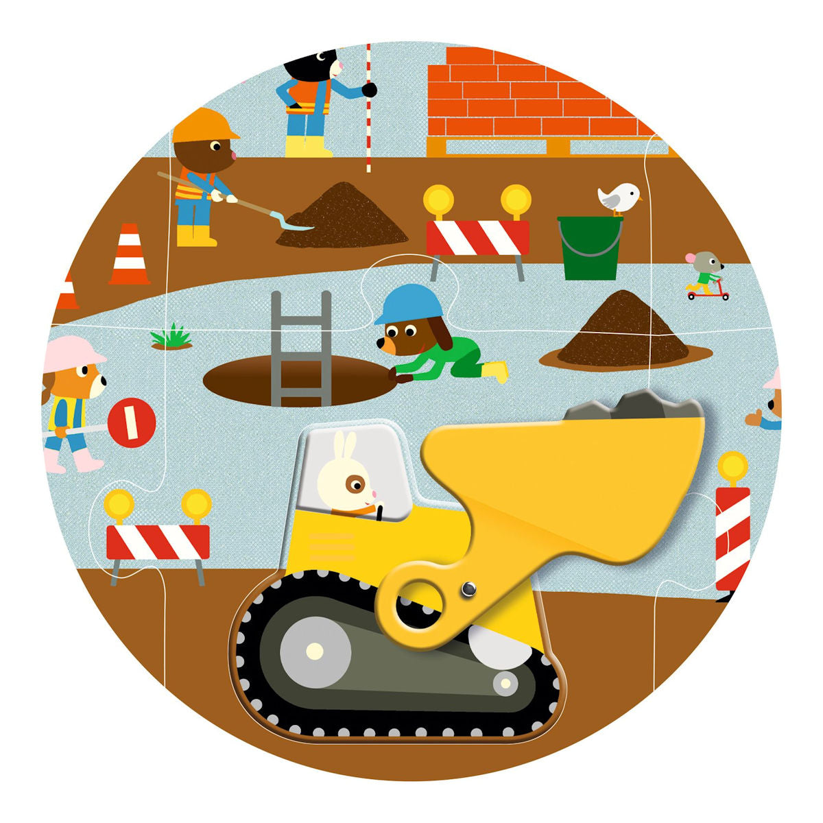 Djeco golvpussel, Golvpussel - Byggarbetsplatsen