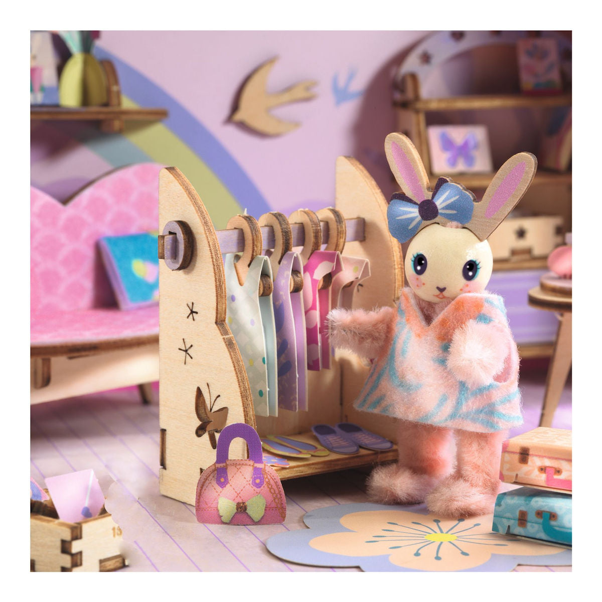 Djeco Mi House, Miniatyruniversum i väska - Rosie