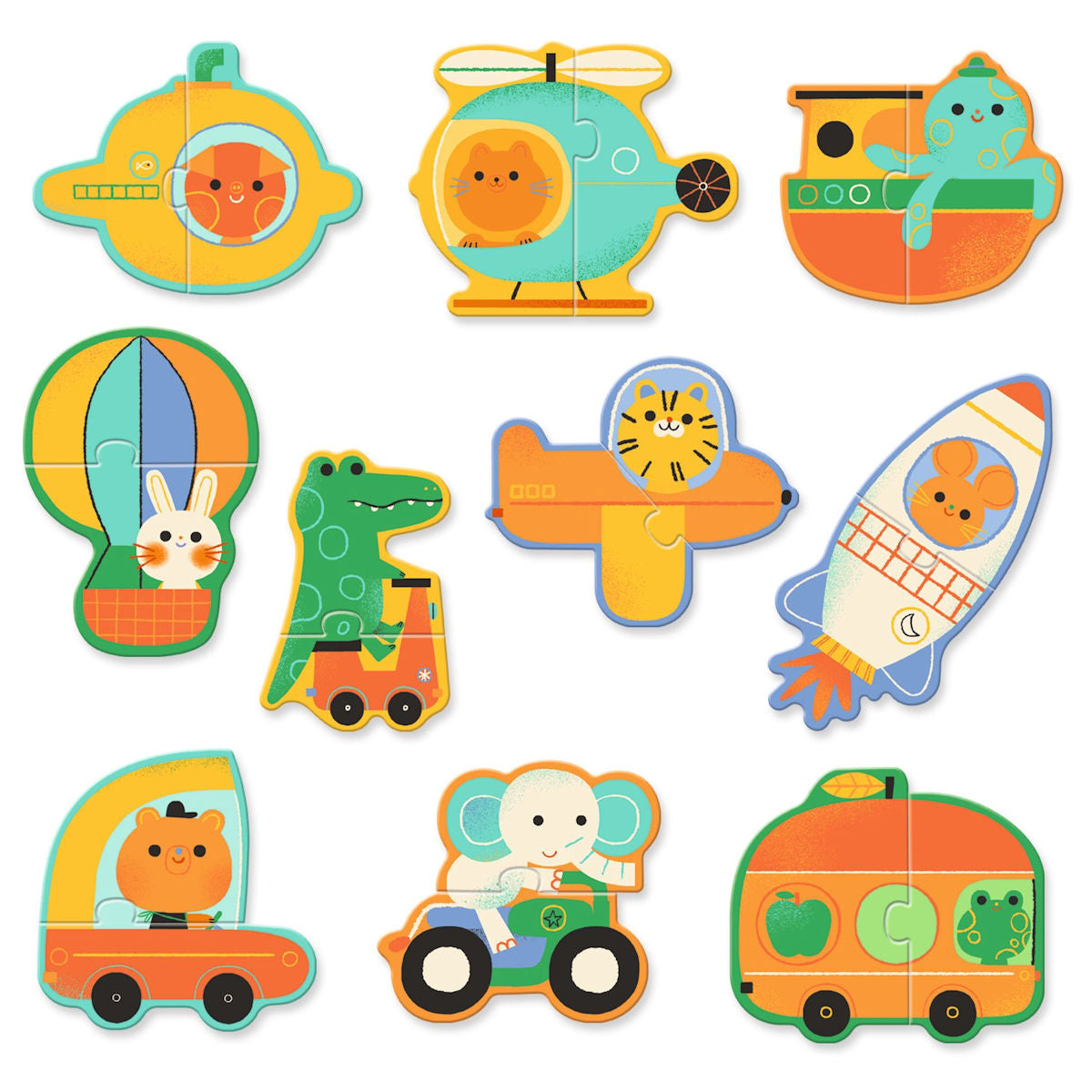 Djeco pussel duo, Transport