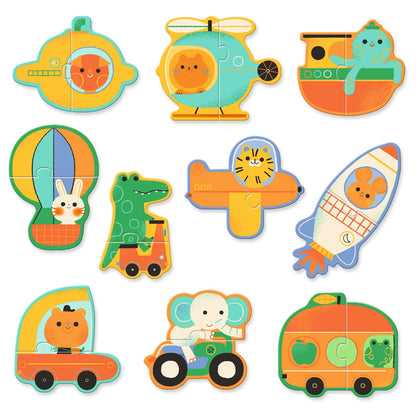 Djeco pussel duo, Transport