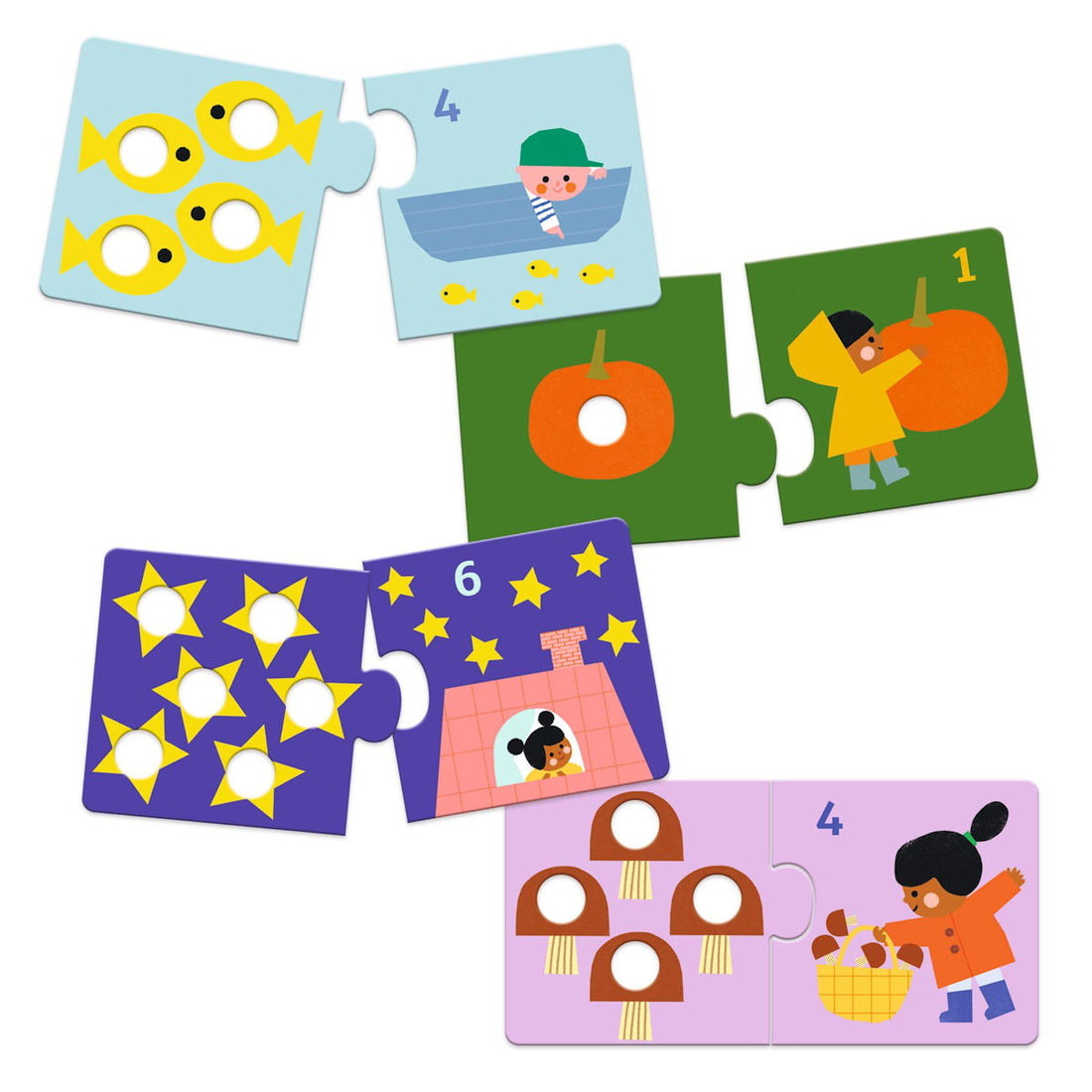 Djeco pussel duo, Siffror