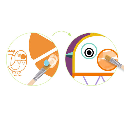 Djeco Kreativ målning, Runda kinder