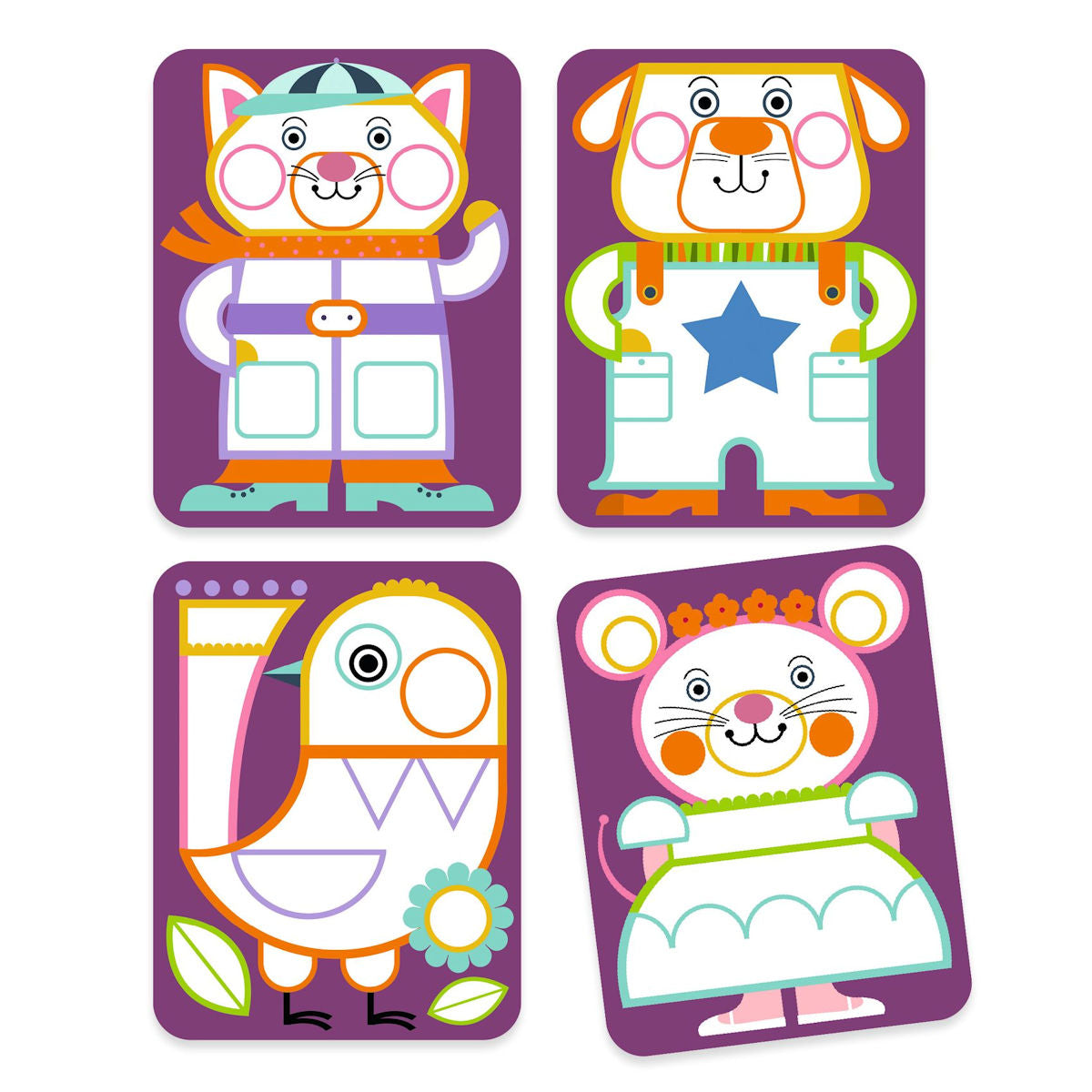 Djeco Kreativ målning, Runda kinder