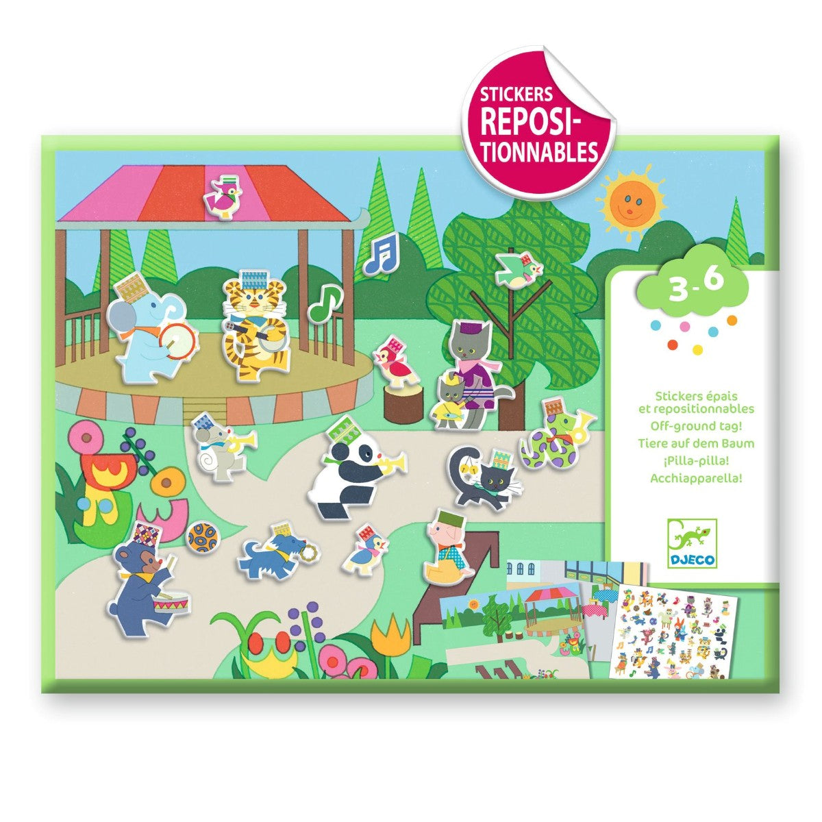 Djeco kreativt klistermärkesset, Fanfare