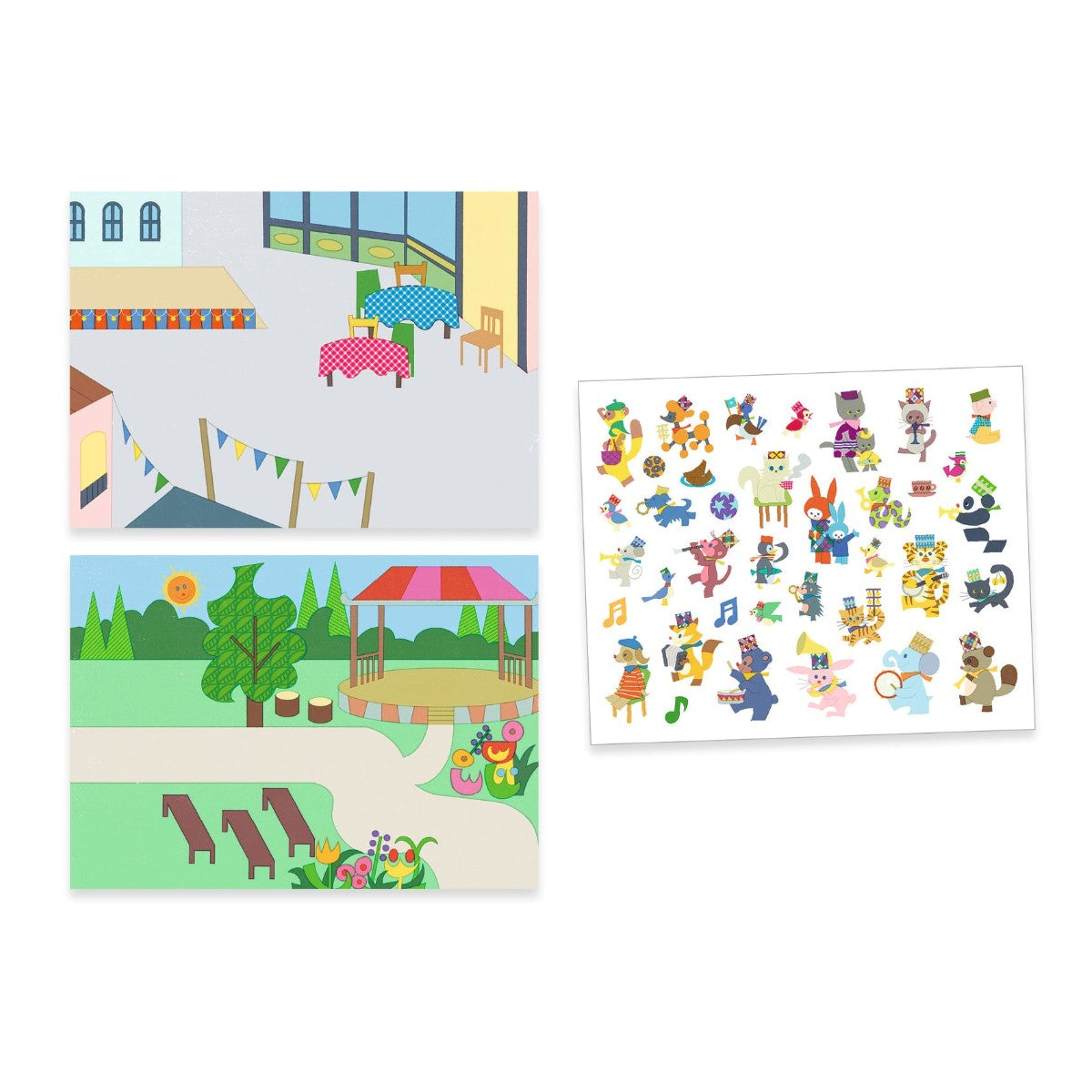 Djeco kreativt klistermärkesset, Fanfare