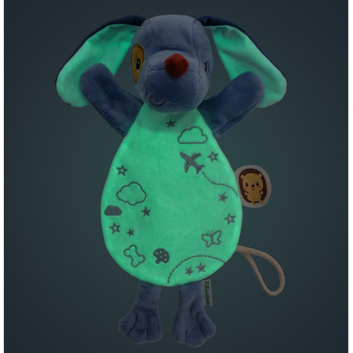 Lilliputiens Jules snuttefilt, självlysande