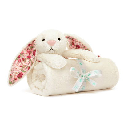 Baby Jellycat filt, Bashful kanin, Mimi Strawberry - 56 cm