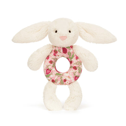 Baby Jellycat skallra, Bashful kanin - Mimi Strawberry