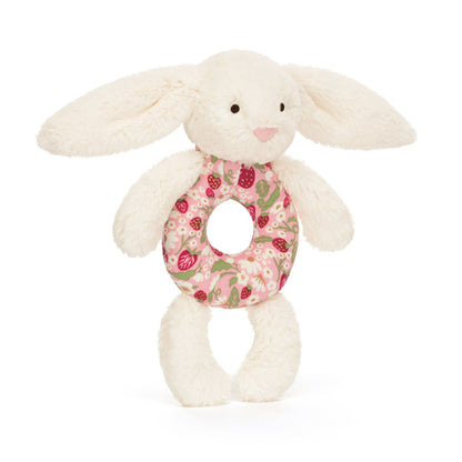 Baby Jellycat skallra, Bashful kanin - Mimi Strawberry