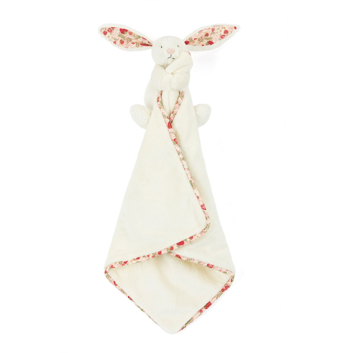 Baby Jellycat nalle, Bashful snuttefilt - Mimi Strawberry