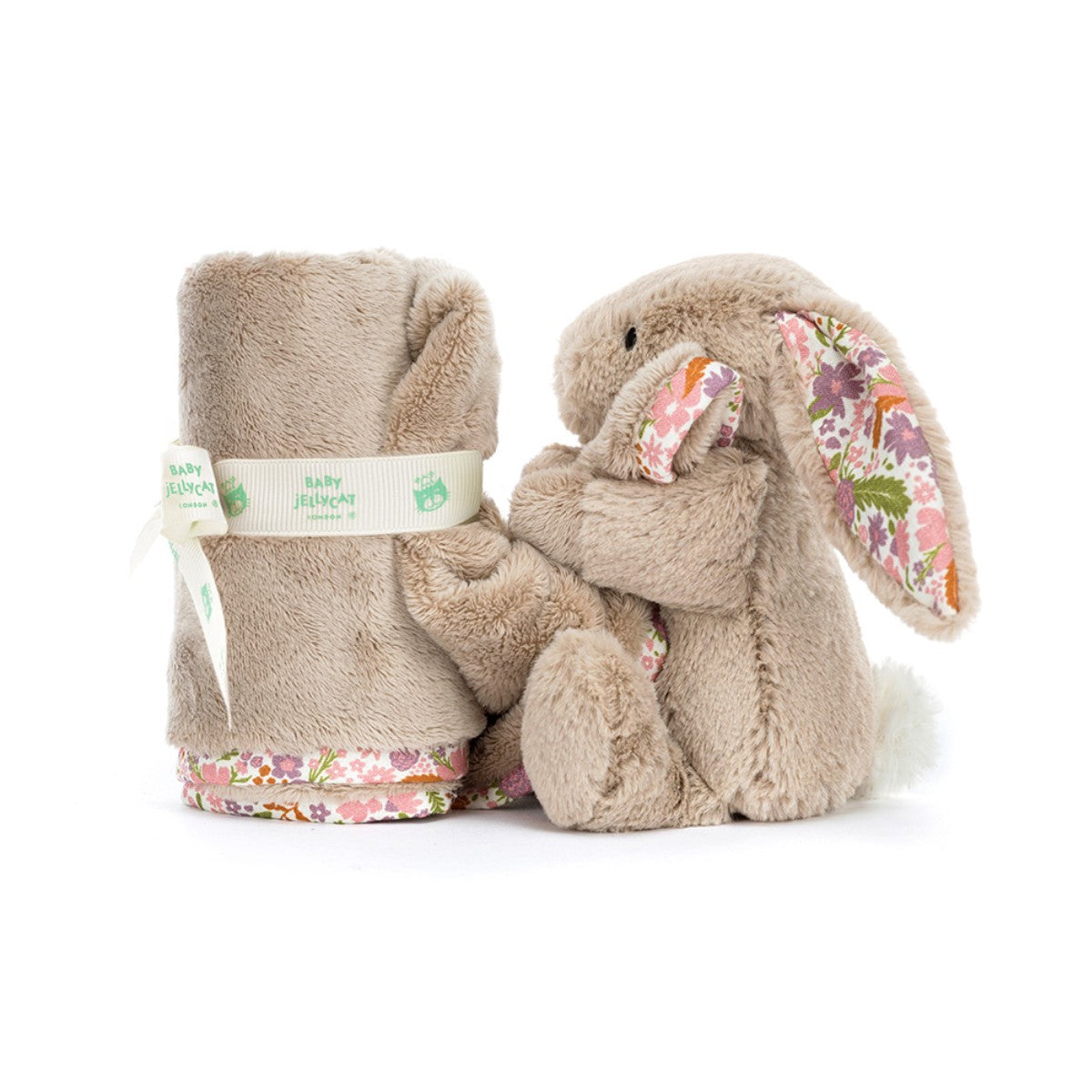 Baby Jellycat nalle, Bashful snuttefilt - Beige Meadow
