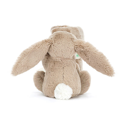 Baby Jellycat nalle, Bashful snuttefilt - Beige Meadow