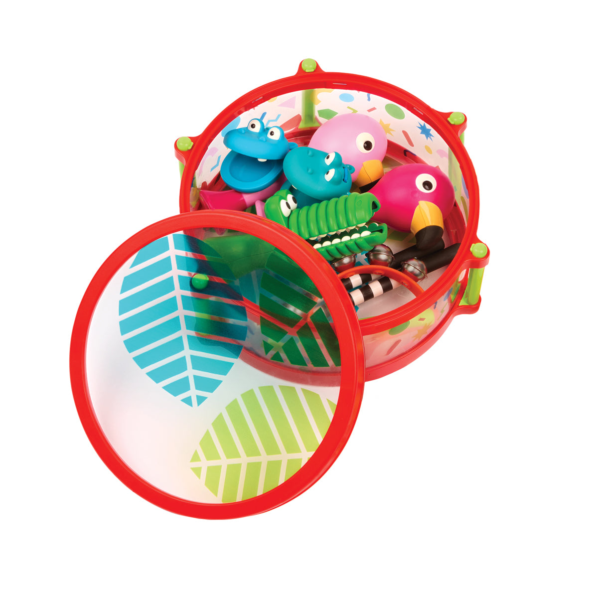 Battat Trumset med 4 extra musikinstrument - Från 18 mån.