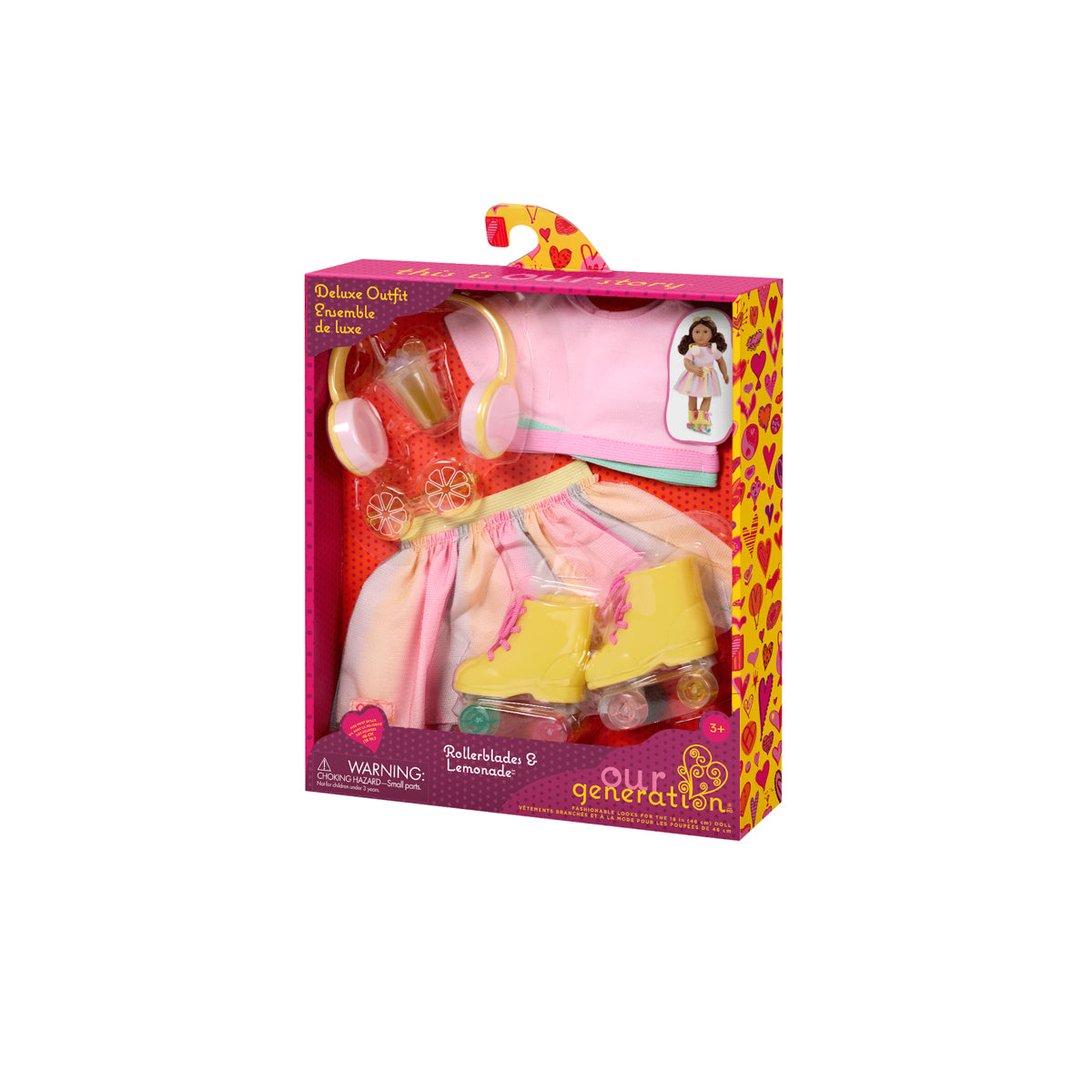 Our Generation Deluxe dockkläder, rullskridskor