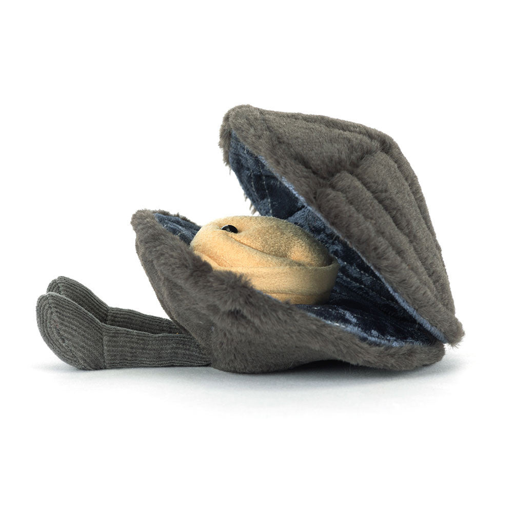 Jellycat bamse, Amuseables Food, Mussla - 10 cm