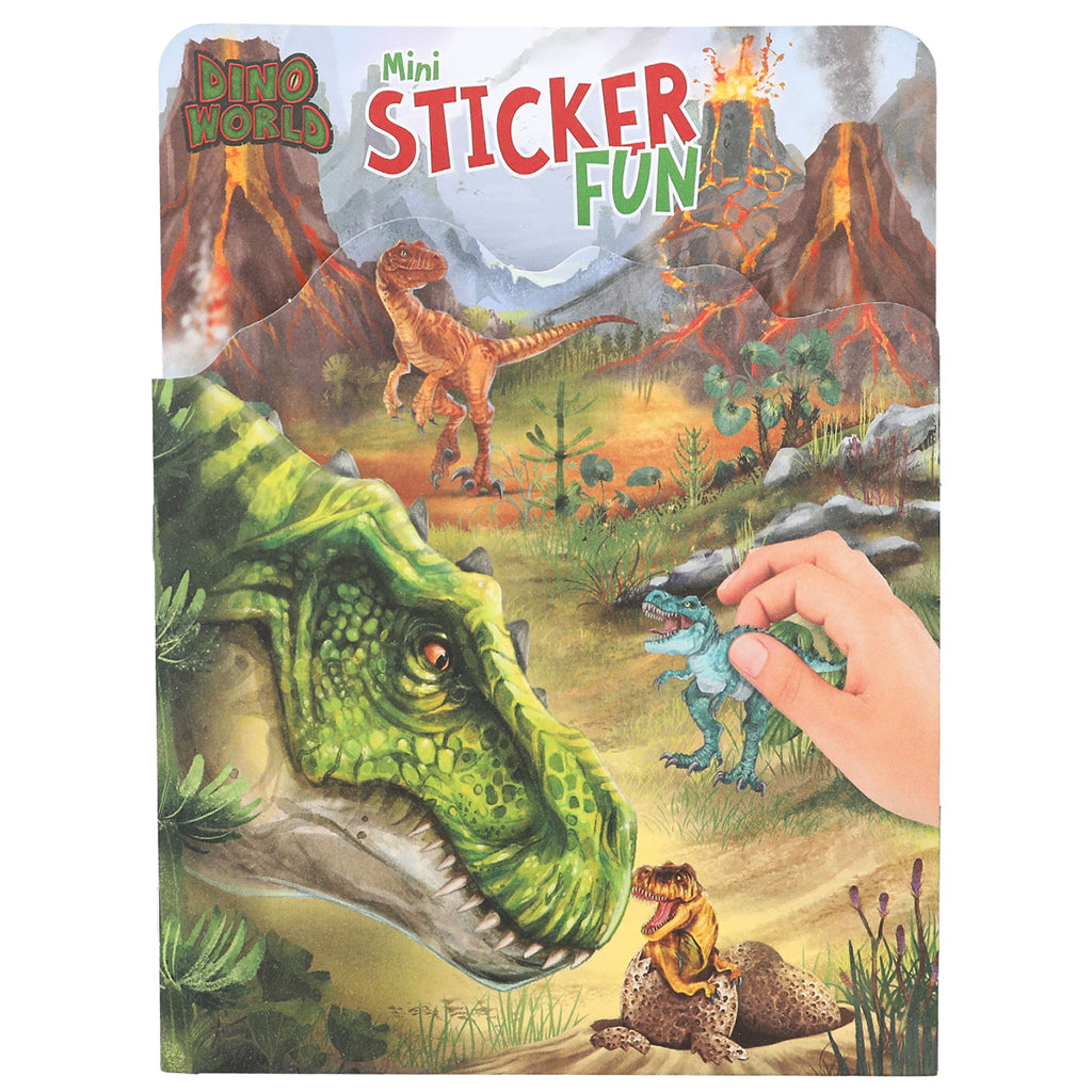 Dino World Mini Sticker Fun, Aktivitetsbok med klistermärken