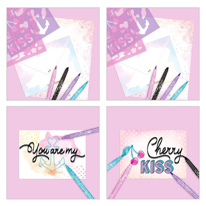 TopModel Handlettering Box Set, Designa brev och kort