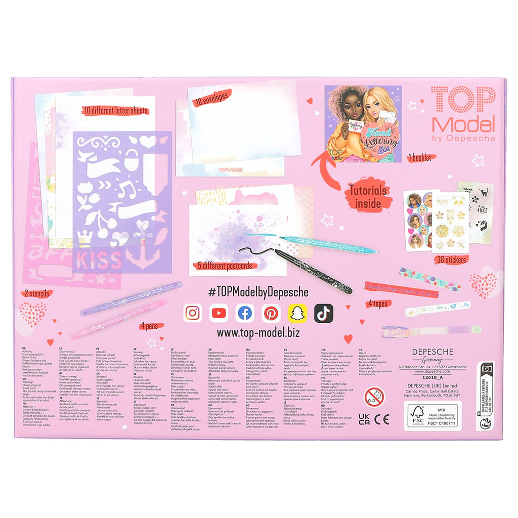 TopModel Handlettering Box Set, Designa brev och kort