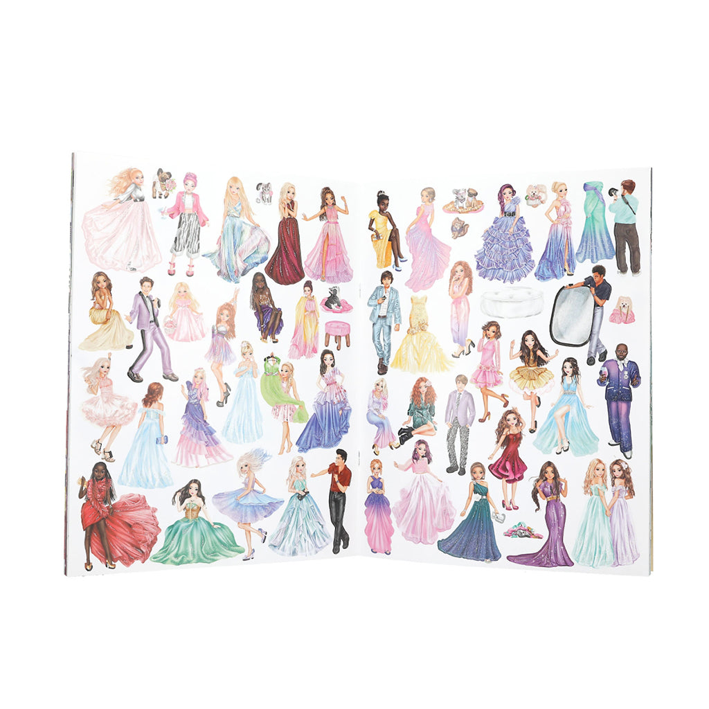 TopModel Glamour Stickerworld, klistermärkesbok