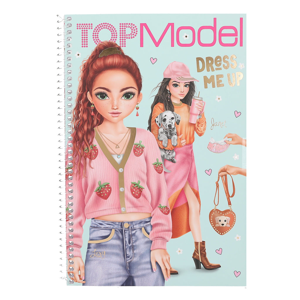 TopModel Dress Me Up Klistermärkesbok, Stor klistermärkesbok