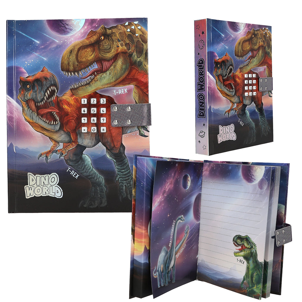 Dino World Dagbok med kod och ljud