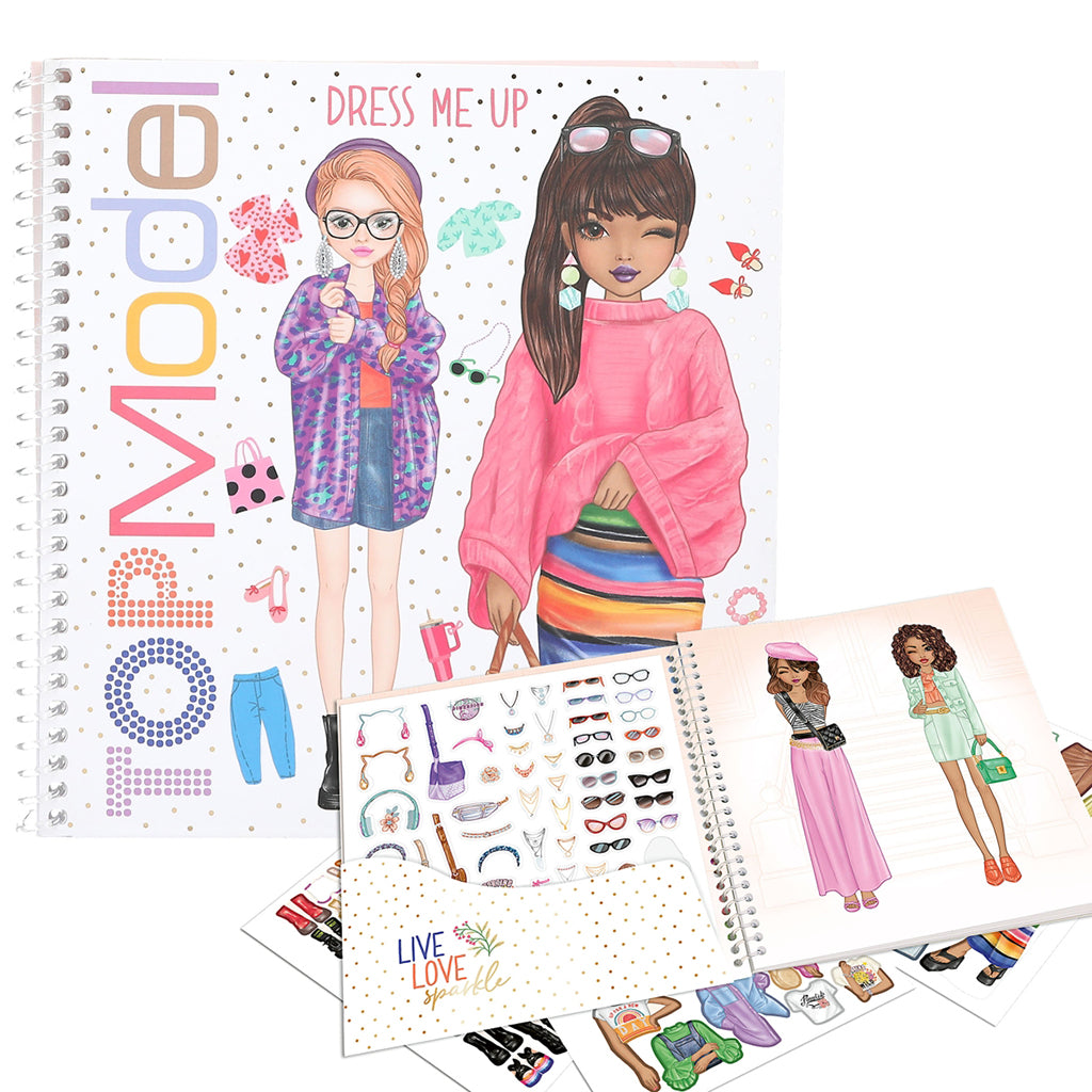 TopModel Dress Me Up stickerbok, klistermärkesbok
