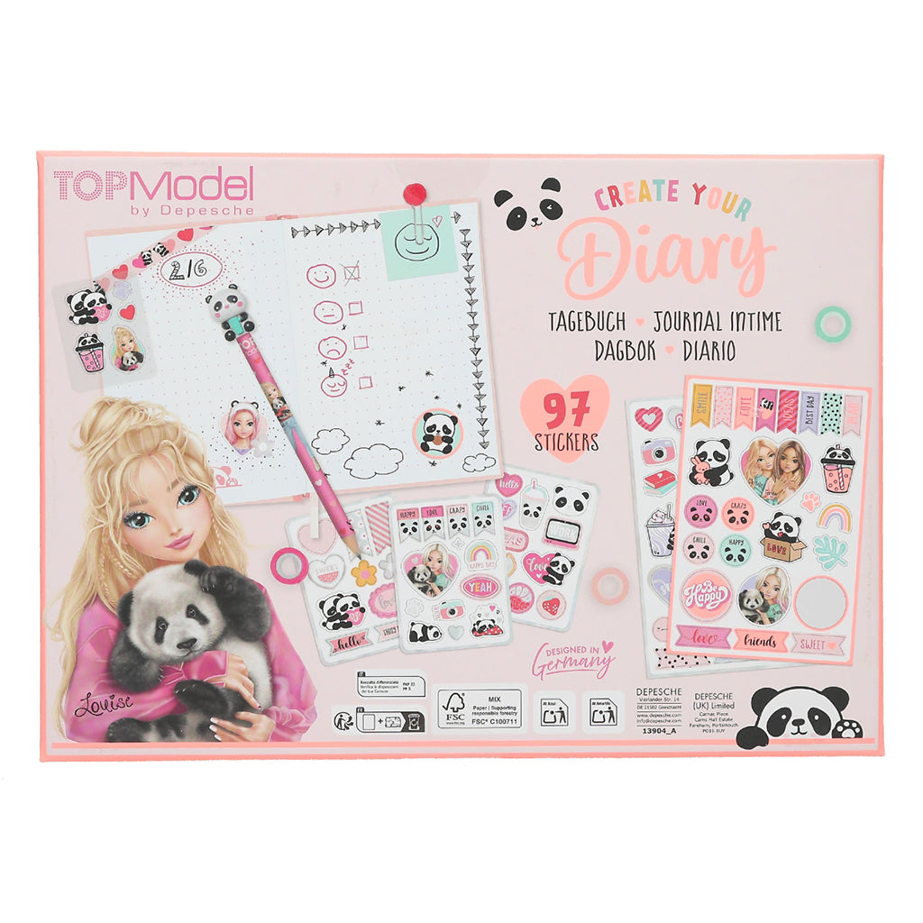 TopModel Create your diary, Design din egen dagbog