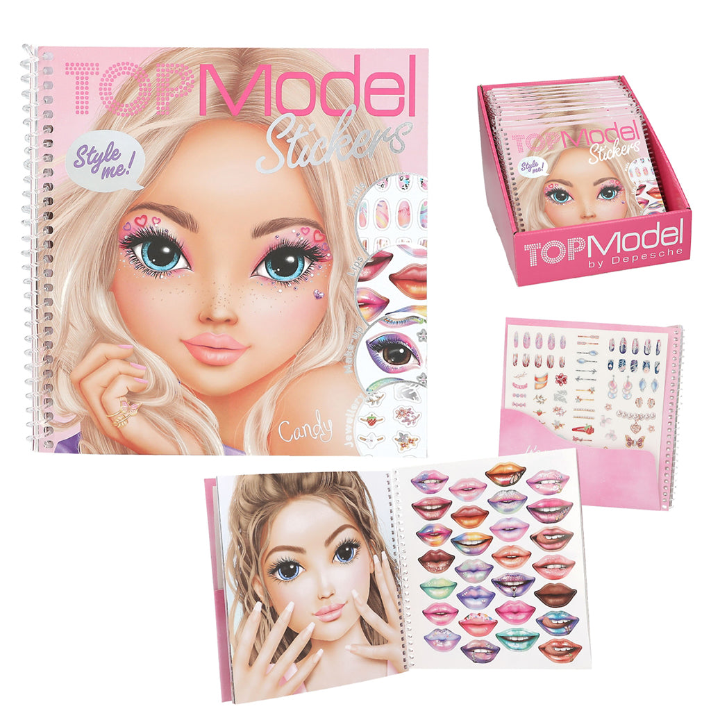 TopModel Dress Me Up face stickerbok, Klistermärkesbok
