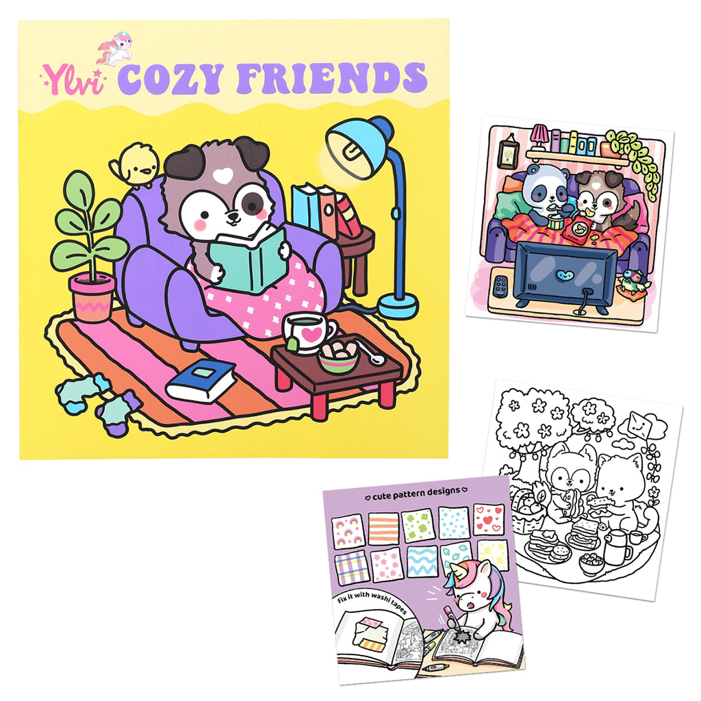Ylvi Cozy friends målarbok