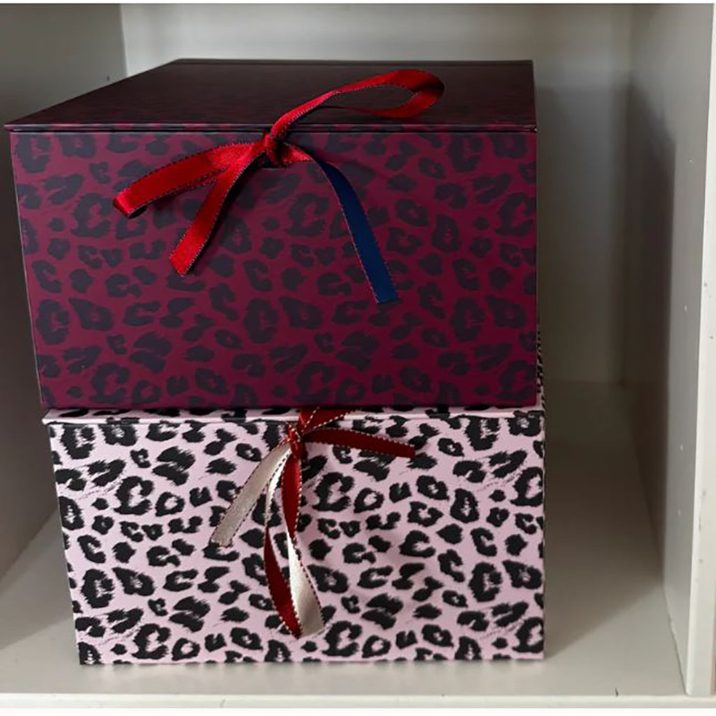 Daisy Boxes, Medium Box - Leo burgundy