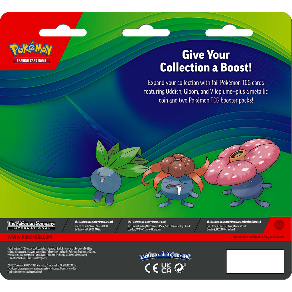 Pokémon Enhanced 2-pack blister 2026 – Oddish, Gloom och Vileplume
