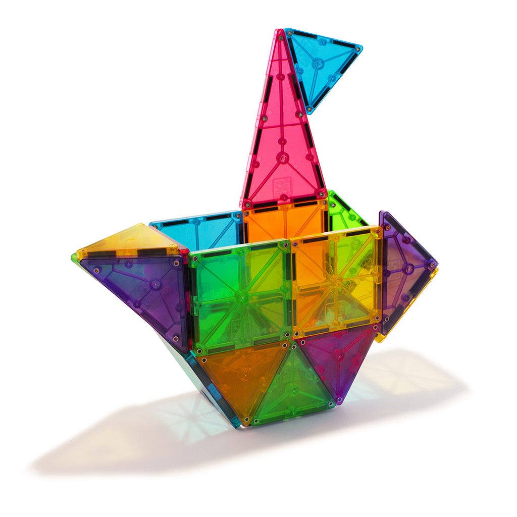 Magna-Tiles Clear Colours, Magnetiskt byggset med 32 delar