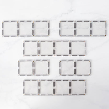 Connetix Rectangle Pack, Magnetiskt byggset med 12 delar – Clear