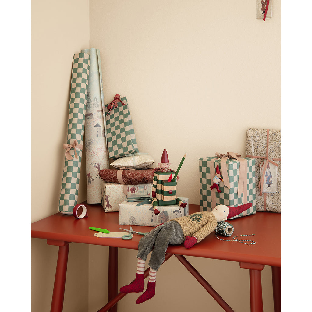 Maileg juldekoration, Metallhänge, Gris - Röd