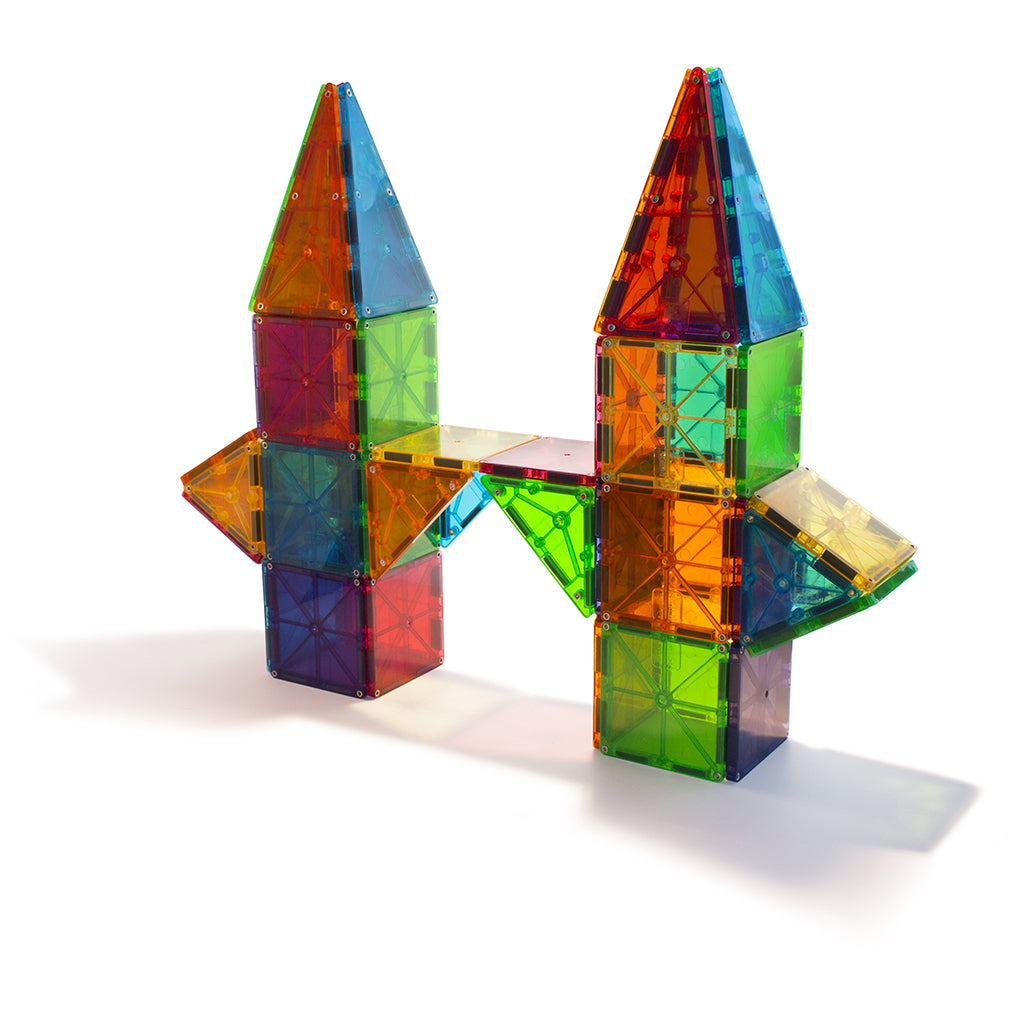 Magna-Tiles Clear Colours, Magnetiskt byggset med 100 delar