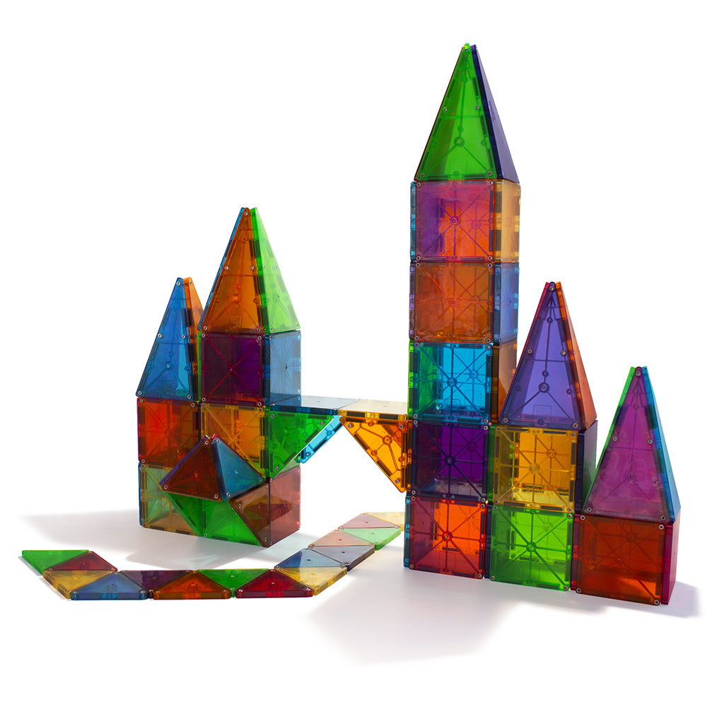 Magna-Tiles Clear Colours, Magnetiskt byggset med 100 delar