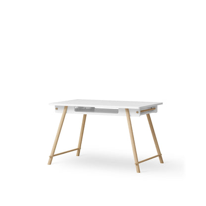 Oliver Furniture, Camp junior skrivbord - Vit / Ek