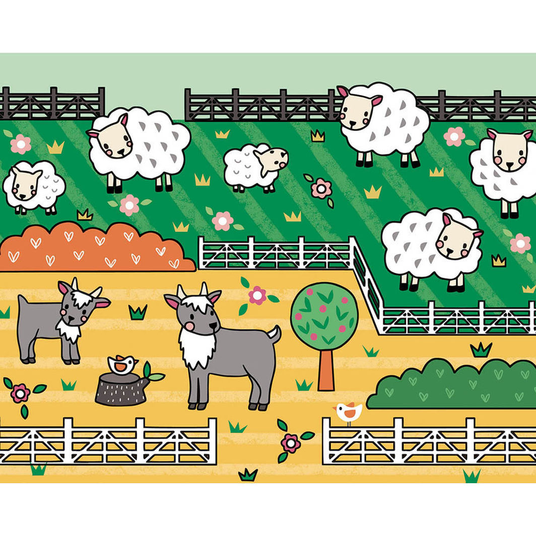 Auzou Målarbok, Måla med vatten – På landet