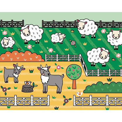 Auzou Målarbok, Måla med vatten – På landet