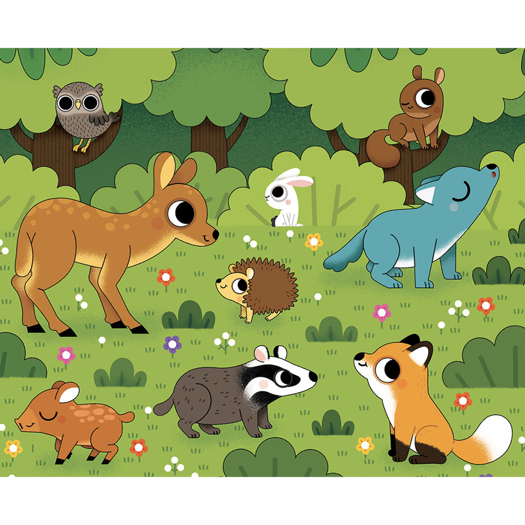 Auzou Målarbok, Måla med vatten, Djurbebisar