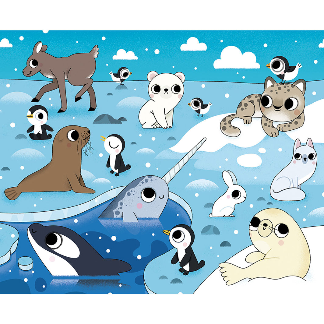 Auzou Målarbok, Måla med vatten, Djurbebisar